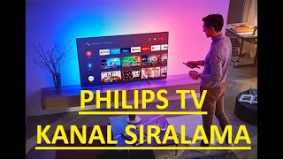 Philips Tv Kanal Sıralama ve Yer Değiştirme How To Change The Channel On Philips TV PUS8506 [upl. by Volnay]