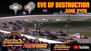 DIXIE DAYS DESTRUCTION  Birch Run Speedway  62423 [upl. by Ahsekel123]