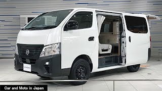 4K  Nissan Caravan MYROOM Folding bed  White [upl. by Adraynek]