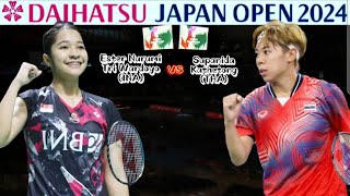 Ester Nurumi Tri Wardoyo INA vs Supanida Katethong THA  Badminton DJO24 [upl. by Ancel786]