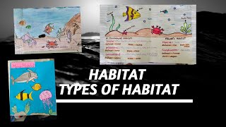 habitat and types of Habitat project class6 science [upl. by Nyladnar]