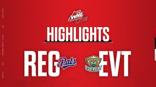 Regina Pats at Everett Silvertips 32  WHL Highlights 202324 [upl. by Imailiv]