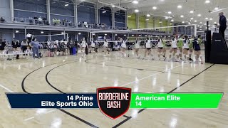 Elite 14 Prime Volleyball vs 14 American Elite 02252024 Borderline Bash [upl. by Okomom480]