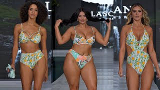 4k60 2024Lascana part2  2024 Miami Swim Week DC  Vertical slow motion [upl. by Elyssa705]