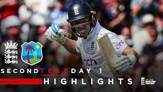 Ollie Pope Scores 121  Highlights  England v West Indies Day 1  Rothesay Test 2024 [upl. by Lertram838]