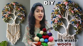 Waste Wool Macrame Dream catchers ASMR  Trash to treasure home decor [upl. by Atsuj]