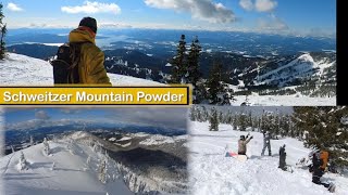 S3e10 Big Blue schweitzer mountain Powder Day Snowboarding with the locals [upl. by Asiela]