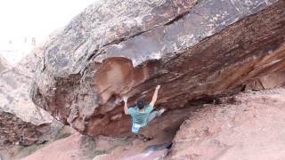 Moes Valley Bouldering Pink Lady V6 [upl. by Eiramnwad]