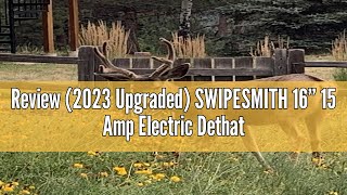 Review 2023 Upgraded SWIPESMITH 16” 15 Amp Electric Dethatcher Scarifier Lawn with 5Position Dep [upl. by Trahern67]