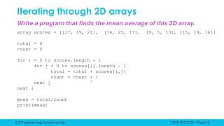 Iterating through 2D Arrays [upl. by Ettenoitna]