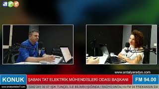 IŞIK TUNÇEL İLE BİLİMİN IŞIĞINDA KONUK ELEKTRİK MÜHENDİSLERİ ANTALYA ŞUBE BAŞKANI ŞABAN TAT [upl. by Orson]