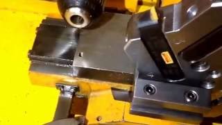 Emco compact 5 cnc Mach 3 custom tool post disc part 2 [upl. by Amleht]