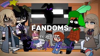 Fandoms react to The Afton Family  Part 1  Gacha Club  FNAF [upl. by Aluor268]