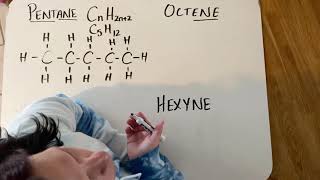 Drawing octene amp hexyne [upl. by Loftis]