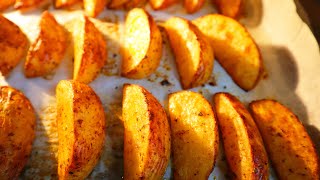 How to Cut and Bake Potato Wedges [upl. by Hiett]