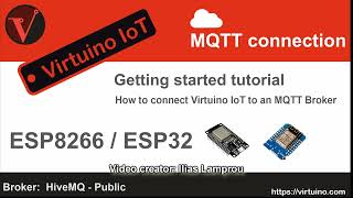 Virtuino IoT  ESP8266  ESP32  MQTT gettting started tutorial [upl. by Kessler]