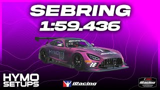 iRacing Hotlap  MercedesAMG GT3  Sebring  IMSA  2024 S4 Week 9 [upl. by Doerrer]