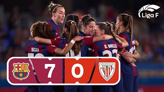 Resumen del FC Barcelona vs Athletic Club  Jornada 27  Liga F [upl. by Victorie808]