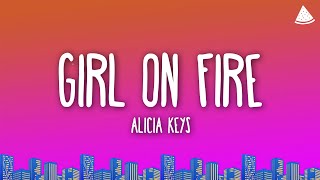 Alicia Keys  Girl on Fire Español  Lyrics [upl. by Wesle]