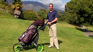 Sun Mountain C130 on Caddytek Push Cart Will it fit [upl. by Ocramed]