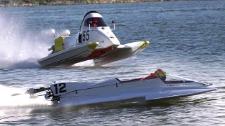 Hydroplanes  Stewartby Powerboat Testing March 2024 [upl. by Calesta536]