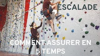 Escalade  Comment assurer en 5 temps tutoriel [upl. by Evaleen]