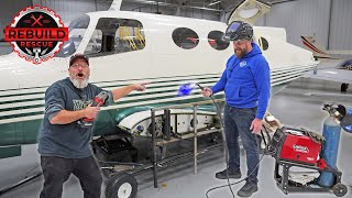 Getting The Free Abandoned Airplane Ready To Leave The Hangar [upl. by Shanney319]