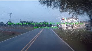 NORTH CAROLINA BACKROADS  Early rainy drive Polk Mtn NC to Biscoe NC on wet country roads  ASMR [upl. by Arrat443]