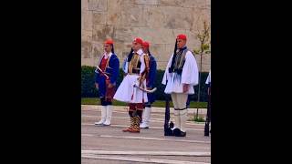 The Evzones  the elite Greek Presidential Guard soldier viral athensgreece shorts greektravel [upl. by Shantha]