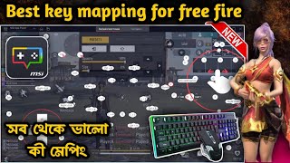 Best Keymapping for free fire PC 🎯  msi app player 5 Easy Custom HUD For New Emulator Players 🔥 [upl. by Hoisch]