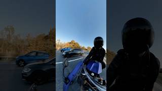 Gapping VDubs 1Handed amp Dancin’ yamahar7 bikersafety motorcyclelife [upl. by Aihsaei]