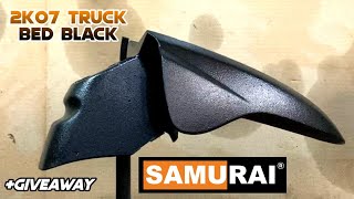 🔥SAMURAI Paint 2K07 Truck Bed Black How to Spray Paint Plus 5 Samurai Paint Giveaway‼️ [upl. by Los]