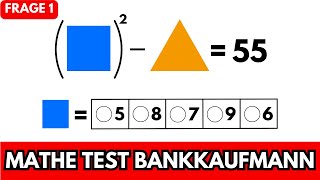 MATHE Einstellungstest als Bankkaufmann  KANNST DU ES 🤔📝Mathe Einstellungstest zu Gleichungen [upl. by Yenahpets]