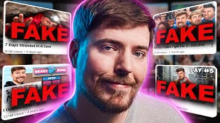 Times MrBeast Faked His NEWEST Videos [upl. by Acirema]