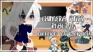 Chimera Ants  Komugi react to Netero vs Meruem  HxH  ⚠️SPOILERS⚠️  Original  Gacha Club [upl. by Idnahk]