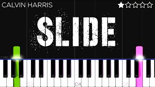 Calvin Harris  Slide ft Frank Ocean Migos  EASY Piano Tutorial [upl. by Yup]