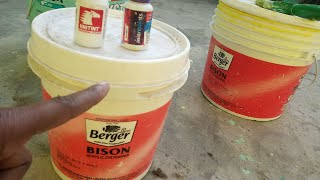 How to mix stainer in distemper  colour mixing in bergerAsian paint distamper  best distemper [upl. by Anippesuig]