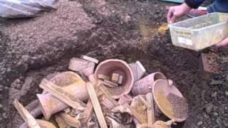 Pit firing pottery 1 [upl. by Drofxer]