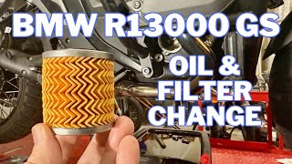 BMW R1300GS  Oil Change [upl. by Liryc]