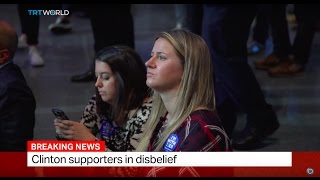 Clinton supporters in disbelief [upl. by Gronseth673]