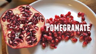 Tasting Pomegranate amp How to Open One 2 Easy Ways [upl. by Nyar]