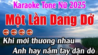 Một Lần Dang Dở Karaoke Tone Nữ Karaoke Lan Anh Beat Mới [upl. by Legnalos494]