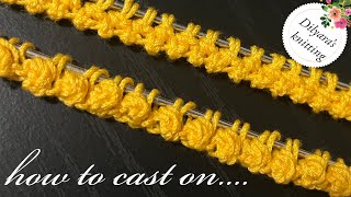 🔥 How to cast on Beautiful edge stitches 💥 [upl. by Dorren963]