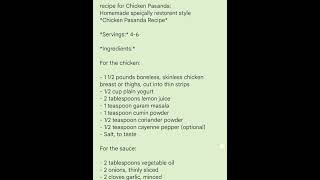 Chicken pasanda recipe food cookintips recipe pakistanfood homecookedfood foryou cooking 👨‍🍳 [upl. by Onairpic]