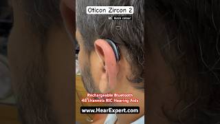 Oticon Zircon 2 miniRITE Hearing aid in Black colour  Rechargeable Bluetooth 48 Channels RIC [upl. by Enomaj]