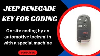 Jeep Renegade Key Coding  How a Locksmith is Coding a Jeep Renegade Key Fob With a Special Machine [upl. by Lohman]