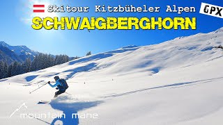 Schwaigberghorn  Skitour Kitzbüheler Alpen  1150 hm [upl. by Goldia]