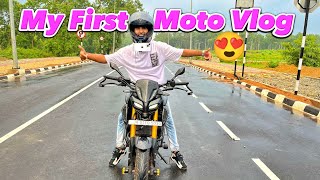 My First Moto Vlog With My Dream Bike MT 15 😍 [upl. by Leibarg]