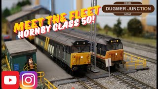 Meet the Fleet  Hornby Class 50  Largest Collection on YouTube modelrailways modeltrains hornby [upl. by Nannie390]