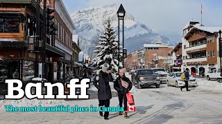 Banff Canada  walking tour of Banff Town in the Canadian Rockies canada alberta banff [upl. by Dahaf]